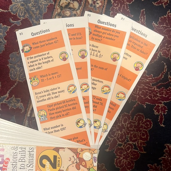 Brain Quest Math Basics 2 Grade 7-8 Math Questions - Picture 2 of 3